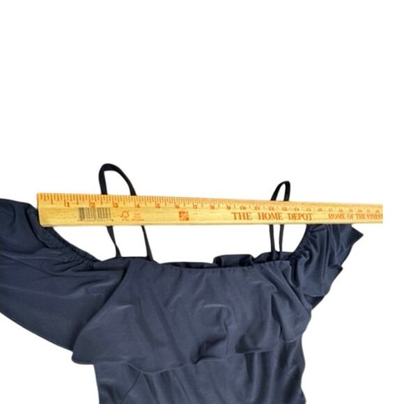 "ELIZA J." Floral Maxi Overlay Summer Dress SZ 6 Tea Garden Party Core Belted - Picture 5 of 13